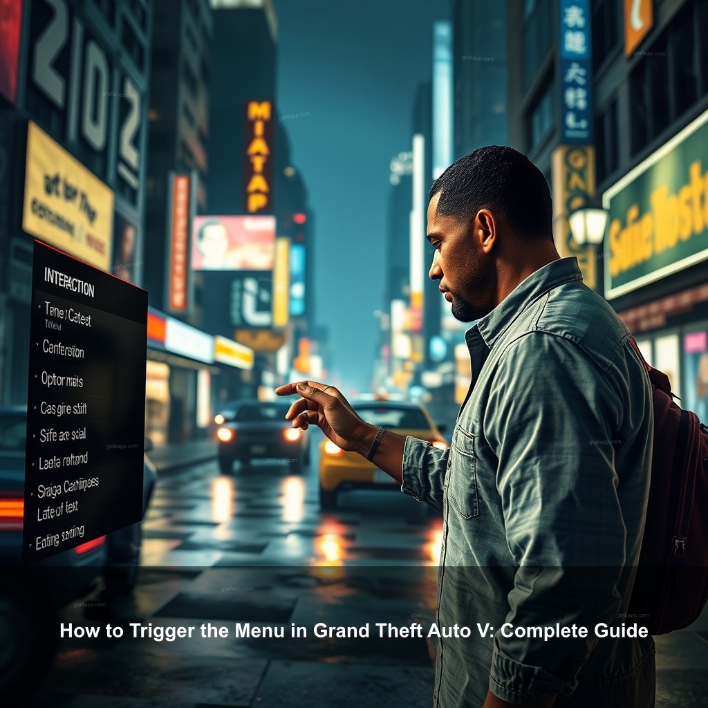 How to Trigger the Menu in Grand Theft Auto V: Complete Guide