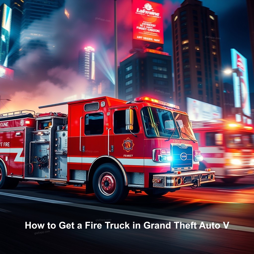 How to Get a Fire Truck in Grand Theft Auto V