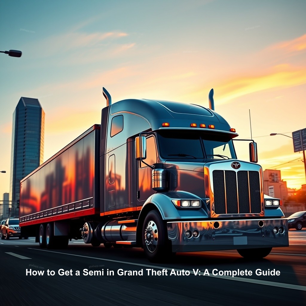 How to Get a Semi in Grand Theft Auto V: A Complete Guide